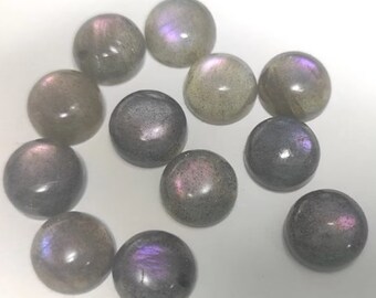 8MM Natural Labradorite Round Cabochon, Calibrated Labradorite Loose Stone Cab, Semi Precious Gemstone Cabochon