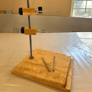 Hand made Sculpting Modeling Stand - Sculpting Stand - Made to Order - For Clay Figure Sculpting - Made in USA (Read Description)