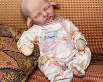 Mini Aurora Fantasy Faun - Cuddle Silicone Baby Doll -  Small Preemie - Custom Order