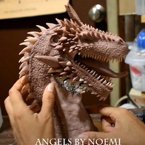 Online Video Class &quot;How to Make a Dragon Bust in Polymer Clay&quot; Sculpture Class Only with Noemi Smith
