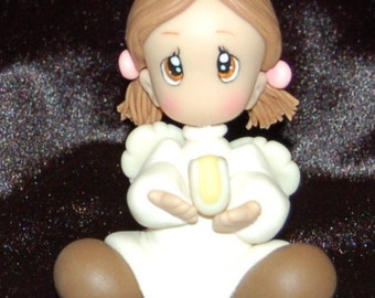 Hand Sculpted - White Angel - Doll Figurine