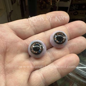 Hazel Brown large Pupil -HZBRN- Hand Made Resin Eyes 18mm - Lifelike Acrylic eyes - Realistic For Reborn or Silicone Baby Dolls FX BJD
