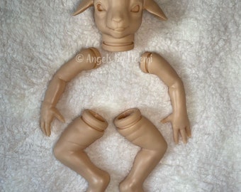 Alternative Reborn Vinyl Kit - Farnus the Baby Satyr Goat - Preemie - UNPAINTED Blank Kit