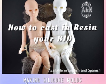 Online Video Class "Making Molds and Resin Cast of your BJD" Angels by Noemi OOAK Art Dolls