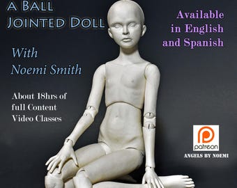 Online Video Class "How to Make a Ball Jointed Doll" Angels by Noemi OOAK Art Dolls