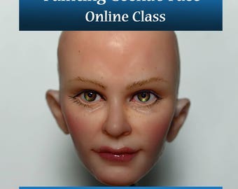 Online Video Class "Painting a Realistic Face" for Polymer OOAK Art Dolls