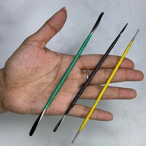 Sculpting Tool SET of 3 - Clay Modelling Metal Tools - For making OOAK Art Dolls - sculpture - clay figures