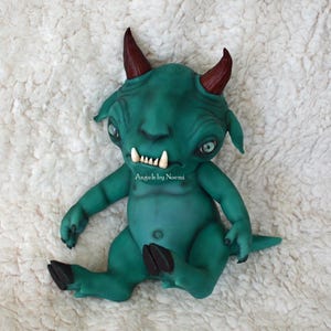Made to Order - Silicone Doll - Green Demon Dragon Creature - Reborn Doll
