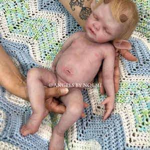 Payment Plan Available - Silicone Fantasy Baby Doll - Faun Baby Boy Preemie - 16 Inches - Custom Order - Made by Artist