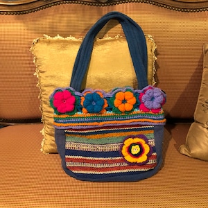 Peruvian Manta Purse - Handbag  - Wool fabric - Ethnic Hippie Style