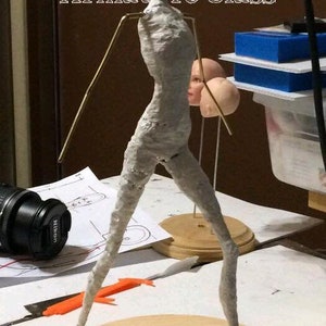 Online Video Class in Youtube " Making an Armature with Removable Arms " for OOAK Art Dolls