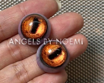 Brown Goat Eyes -18GLB- Hand Made Resin Eyes 18mm - Lifelike Acrylic eyes - Realistic For Reborn or Silicone Baby Dolls FX BJD