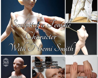 Online Video Class "Making the Female Character" Polymer Clay - Angels by Noemi OOAK Art Dolls