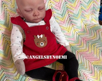 Ridley - Cuddle Silicone Baby Doll Reborn -  Newborn Size - Ready to Ship - Angels by Noemi