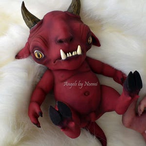 Made to Order - Silicone Doll - Red Demon Dragon Creature - Reborn Doll