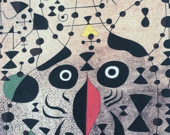 Joan Miro "The Beautiful Bird Revthe Unknown to a Pair of Lovers" na lithografie, gesigneerd, top! Muur kunst