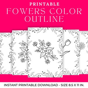 Bold and easy beautiful flower coloring pages, Colorful colored, Flowers, Coloring books, Coloring sheets, Flower colors, Coloring.