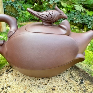 Teapot- Lotus and Bird