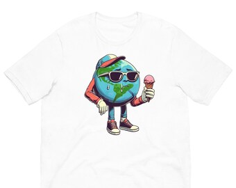 Mother Earth Ice Cream T-Shirt - Earth Day Cool Tee - Environmental Fashion Top - Unisex t-shirt