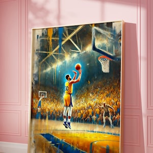 Basketball Poster, Basketball Print, Basketball player Poster, Sports Poster, Gift For Him, Printable Wall Art, Trendy sporty wall art