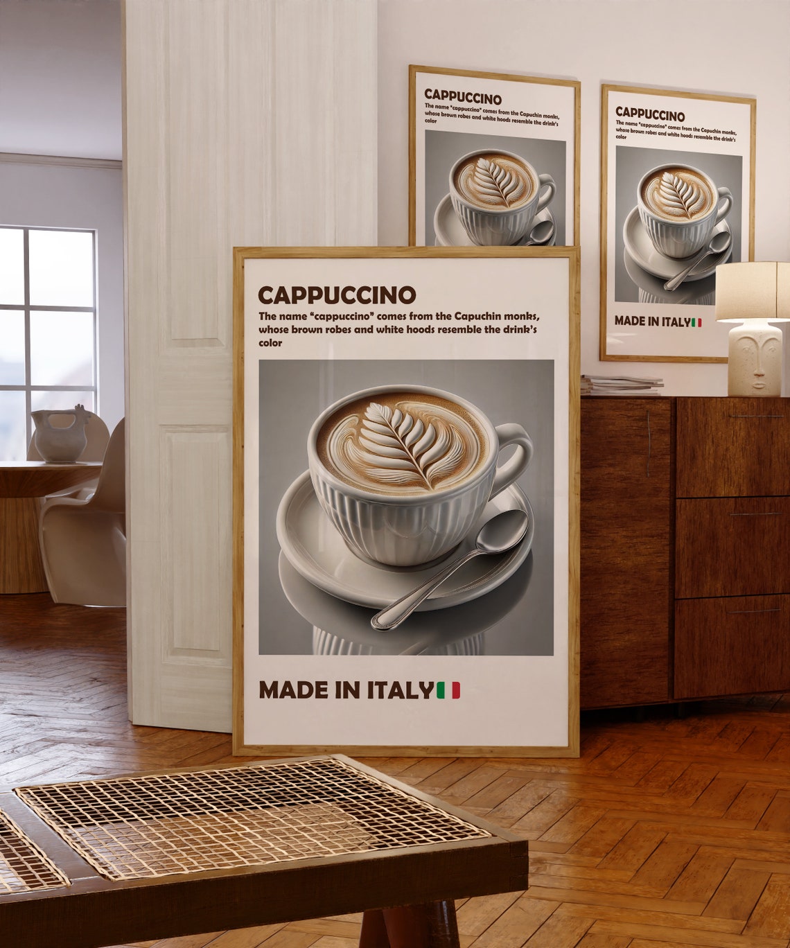 Coffee Print, Coffee Poster, Italian Cappuccino Digital Print ...