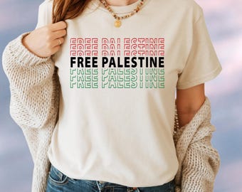 Free Palestine Shirt, Palestine Flag Tshirt, Human Civil Rights Tee, Unisex Equality Tee, Save Gaza Shirt, Stand With Palestine Shirt