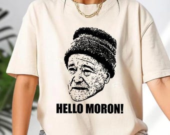 Grumpy Old Men Movie Quote Hello Moron Fan Cool T-Shirt, Classic Comedy Film Meme, Sarcastic Humor Graphic Tee, Vintage Movie Quote Gifts