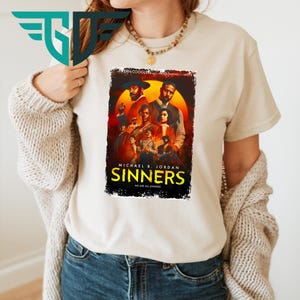 Sinners Movie Comfort Colors T-shirt, Horror Movie 2025 Shirt, Retro Scary Film Tee, Class Vintage Graphic Tee, We Are All Sinners Tee