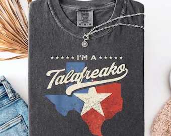 I'm A Talafreako T-Shirt, Texas Flag Outline Graphic Tee