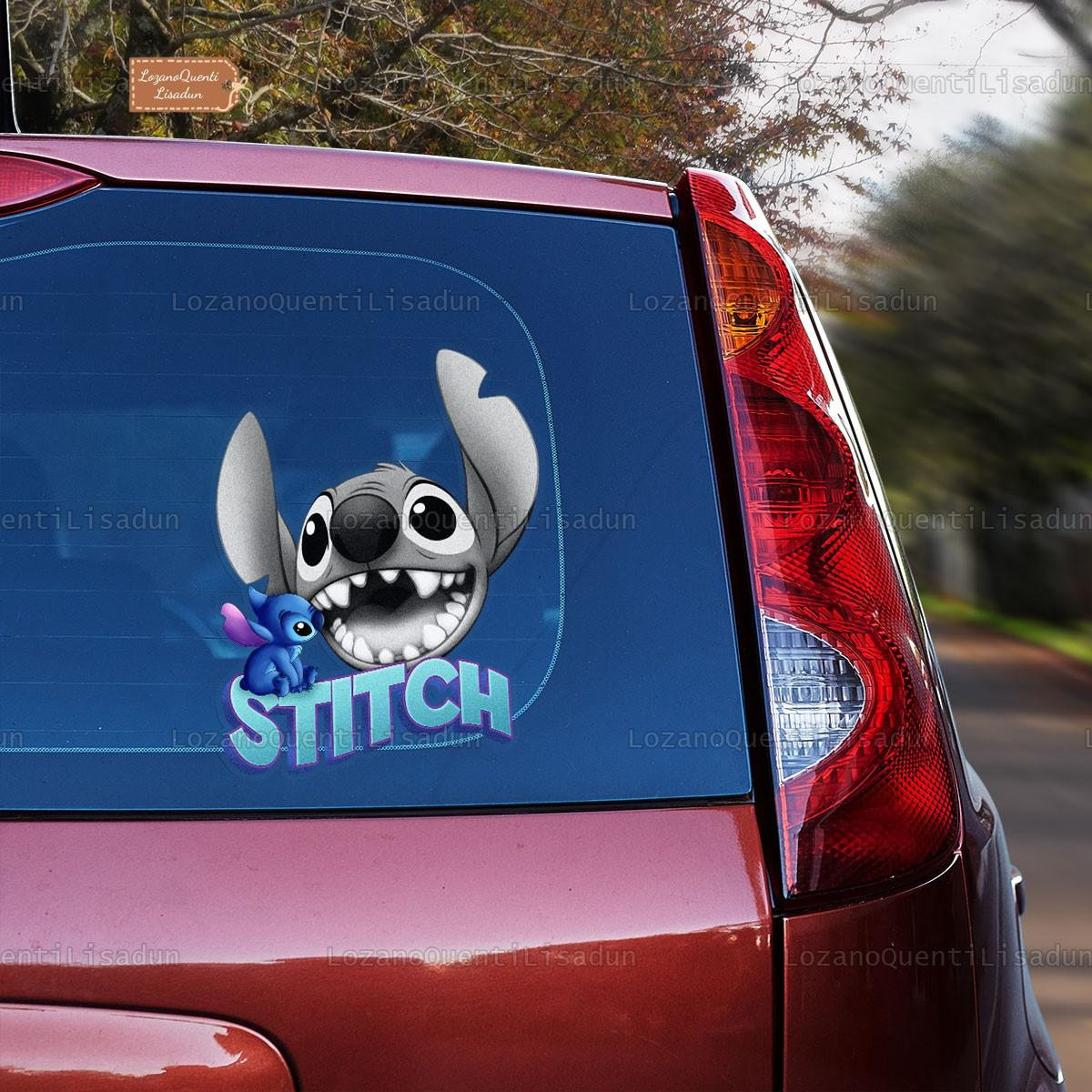 Stitch Car Sticker, Disney Stitch Stickers, Peeker Peekabo Viny Decal