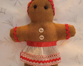 Handmade Gingerbread Girl Ornament