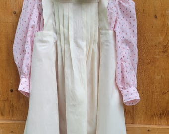 Little girls' prairie dress, bonnet, and pinafore size 4 FREE SHIPPING