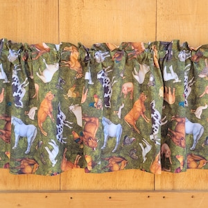 Farm Animals kitchen valance FREE SHIPPING