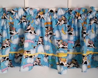 Cute nursery curtain cow print FREE SHIPPING