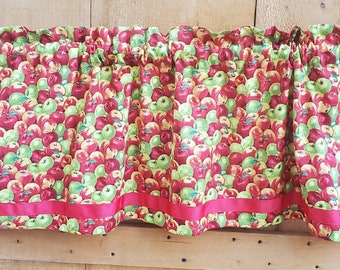 Red and green apple valances FREE SHIPPING