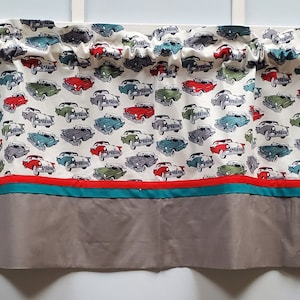 Classic car print valance FREE SHIPPING