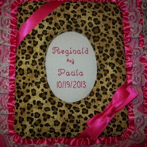 LEOPARD Custom Personalized Fabric Photo Album / Scrapbook - Etsy
