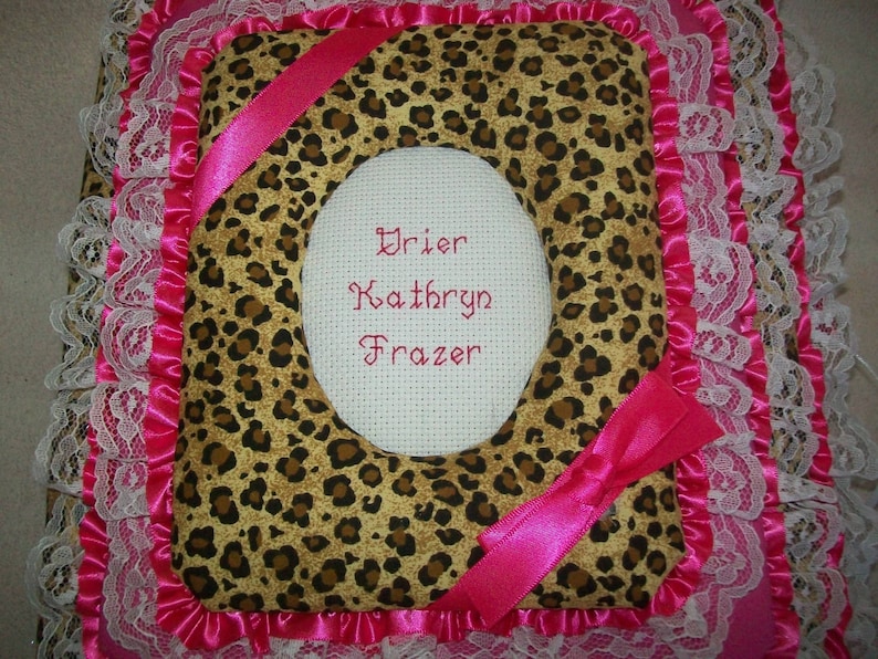 LEOPARD Custom Personalized Fabric Photo Album / Scrapbook - Etsy
