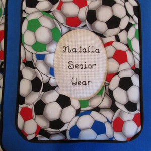 Soccer Personalized Fabric Photo Album / Scrapbook