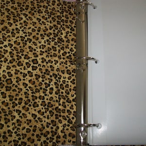 LEOPARD Custom Personalized Fabric Photo Album / Scrapbook - Etsy