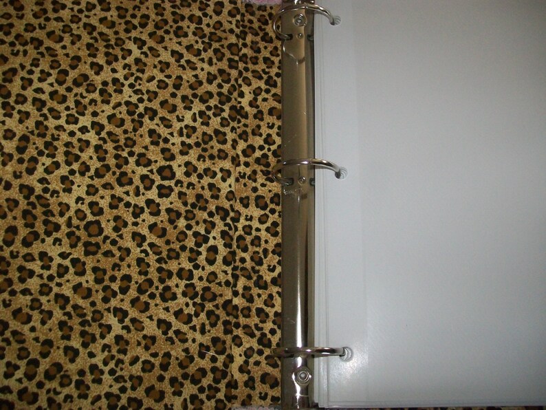 LEOPARD Custom Personalized Fabric Photo Album / Scrapbook - Etsy
