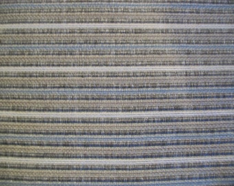 Shades Gray, Beige and Cream Stripe Textured Upholstery Fabric - 2  2/3 Yards