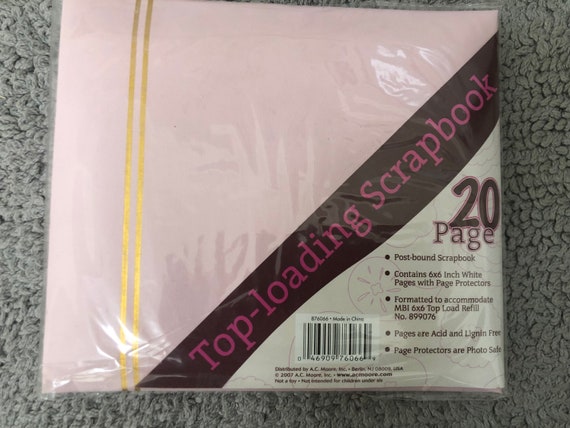 MBI 6 X 6 Top Load Scrapbook Album Post Bound With 20 Pages 