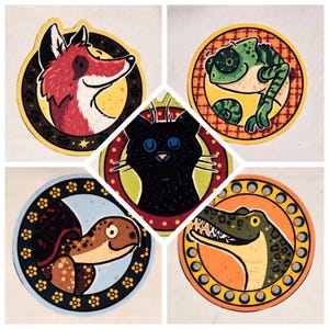 Magischen Tiere Aufbügelbilder für Helle (Weiße) Textilien, Mädchen Jungen Kleidung, DIY Tiermotive Patches