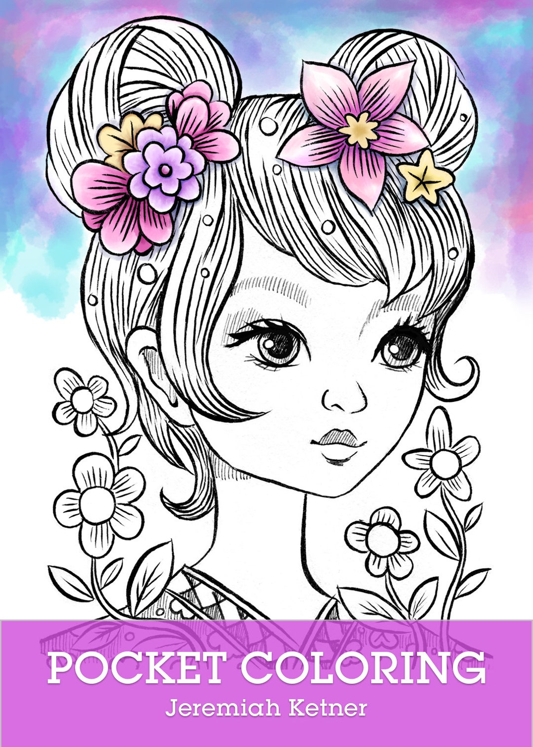 Pocket Coloring Book PDF Download Jeremiah Ketner Etsy