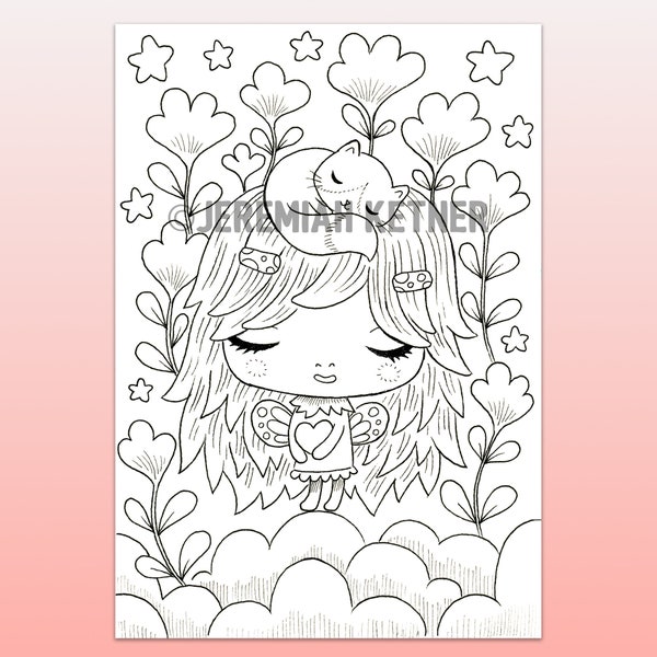 Special Place Coloring Page - Instant Download