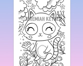 Summer Days Coloring Page - Etsy