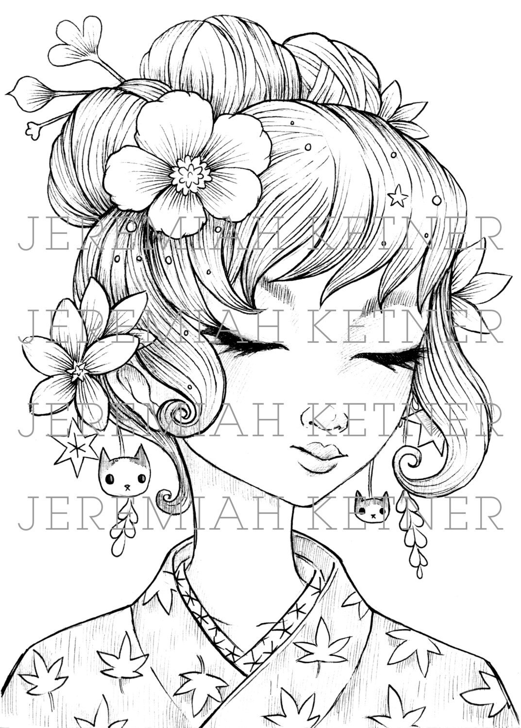 Thoughts Coloring Page | Etsy