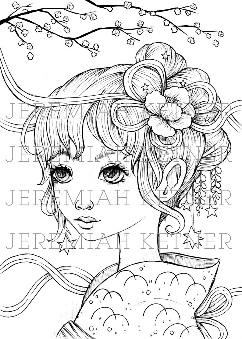 Summer Days Coloring Page image 1