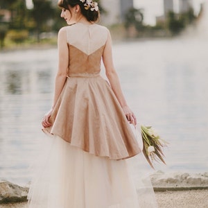 Bulle wedding dress, size 4/6 in dusty pink SAMPLE SALE image 5